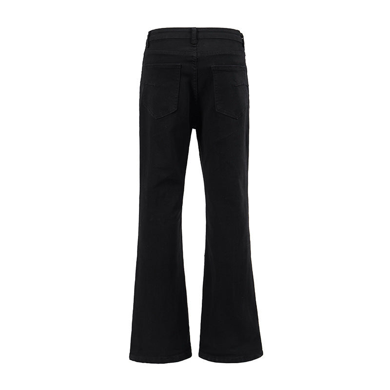 Men's Knee Hole Denim Trousers