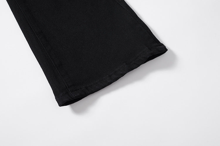 Men's Knee Hole Denim Trousers