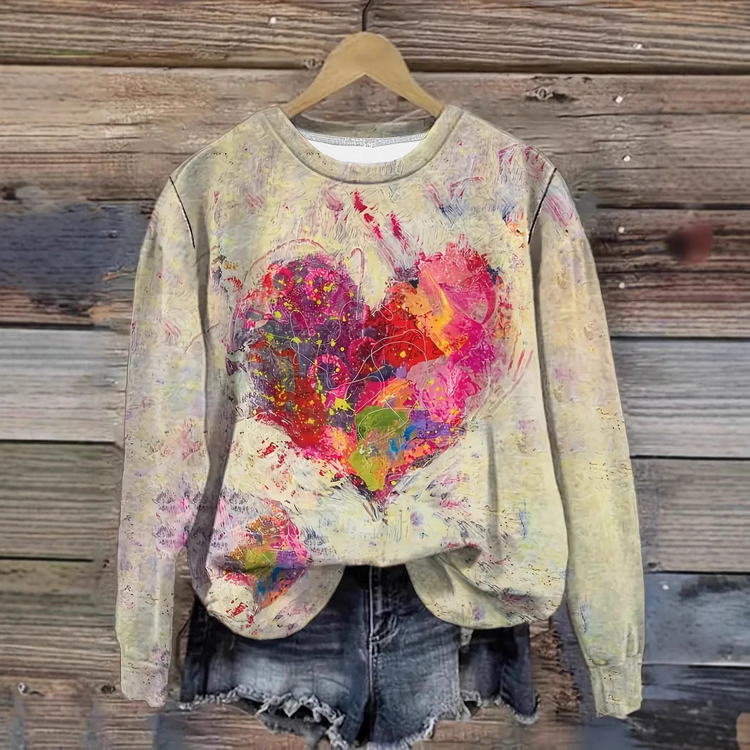 Love is in the Air Long Sleeve Crew Neck Sweater