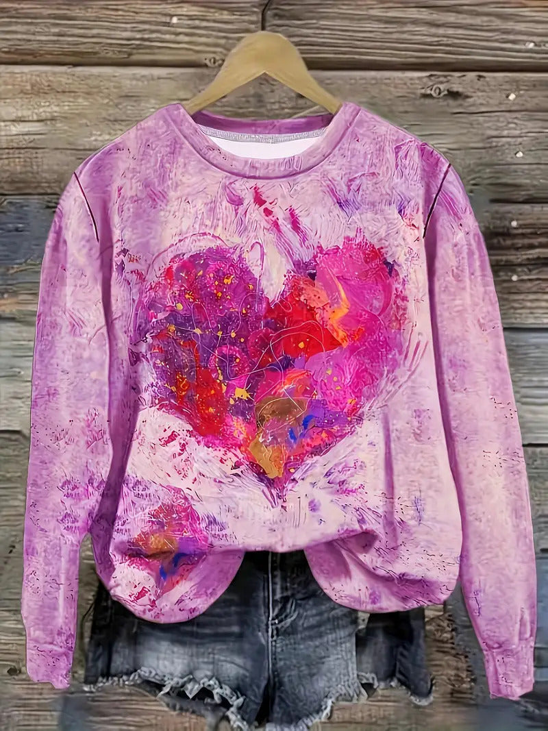 Love is in the Air Long Sleeve Crew Neck Sweater