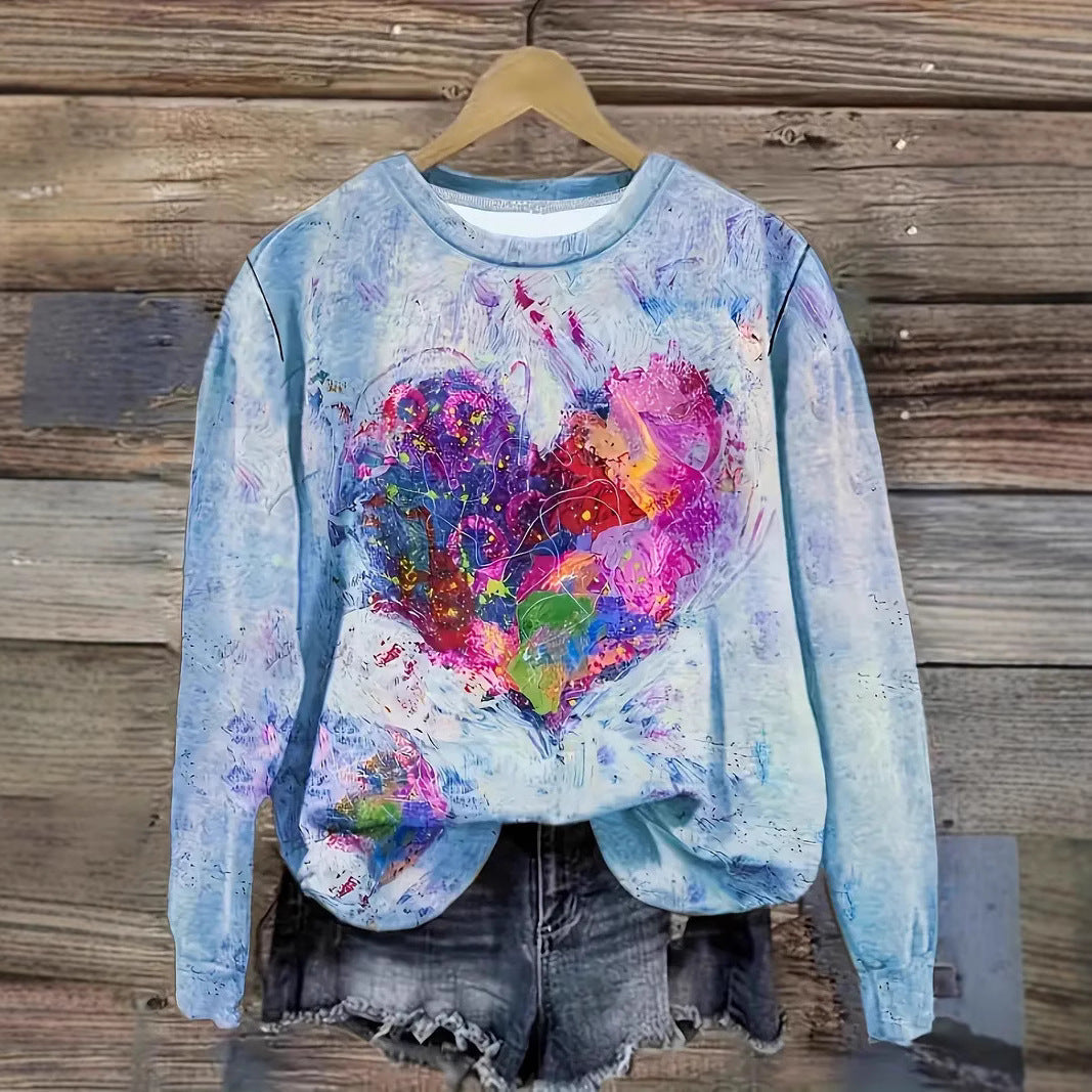 Love is in the Air Long Sleeve Crew Neck Sweater