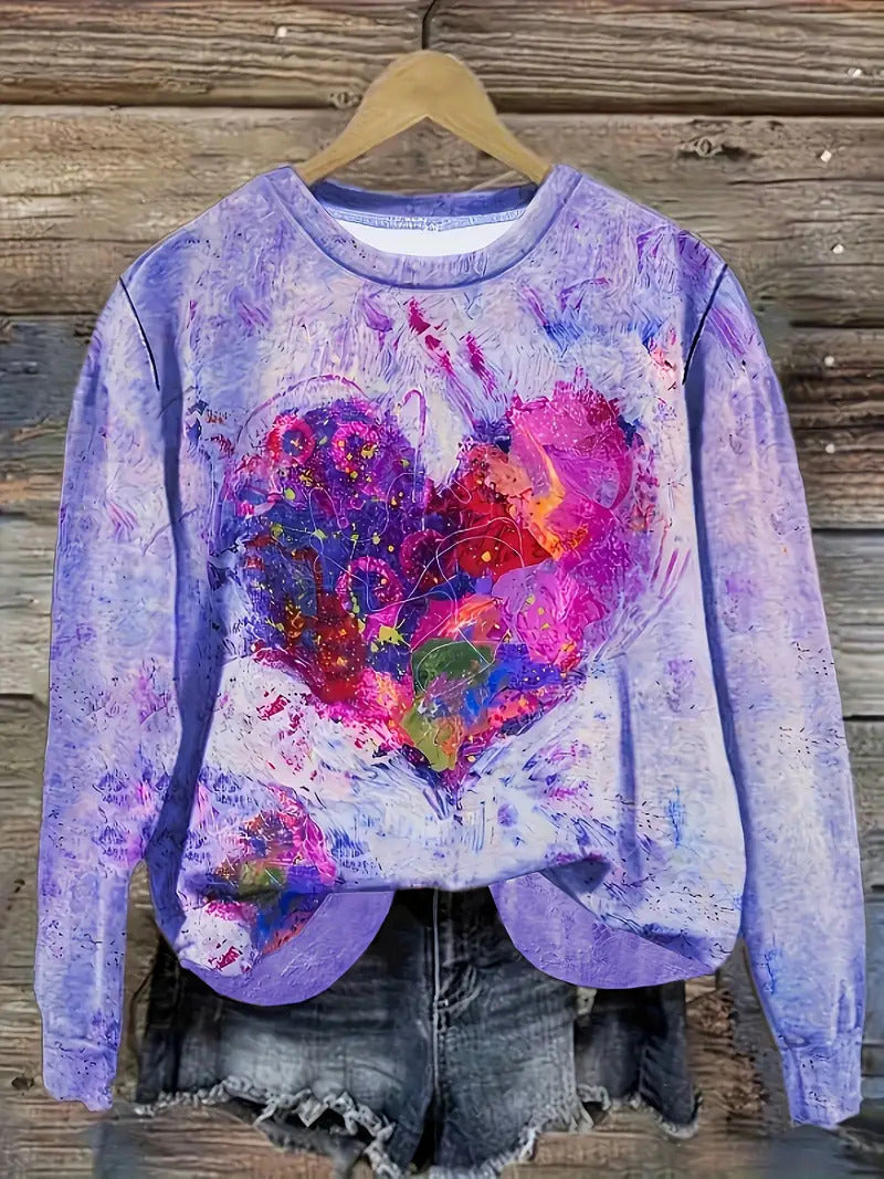 Love is in the Air Long Sleeve Crew Neck Sweater