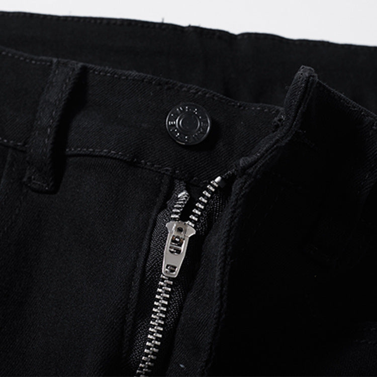 Men's Knee Hole Denim Trousers