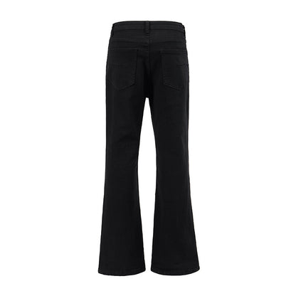 Men's Knee Hole Denim Trousers