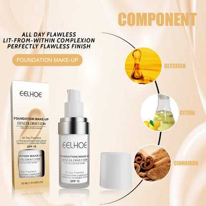 Concealer Discoloration Liquid Foundation Concealer Is Long-lasting, Moisturizing, Waterproof, Sweat Resistant, Makeup Resistant And Skin Brightening