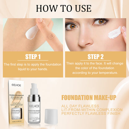 Concealer Discoloration Liquid Foundation Concealer Is Long-lasting, Moisturizing, Waterproof, Sweat Resistant, Makeup Resistant And Skin Brightening