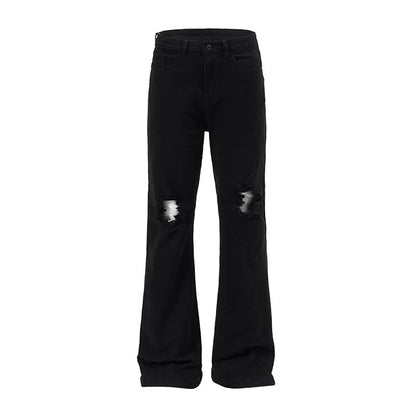 Men's Knee Hole Denim Trousers