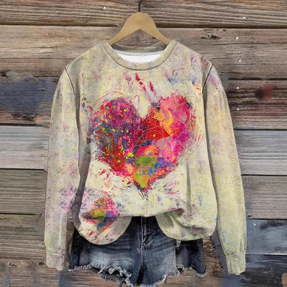 Love is in the Air Long Sleeve Crew Neck Sweater