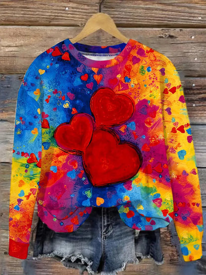 Love is in the Air Long Sleeve Crew Neck Sweater